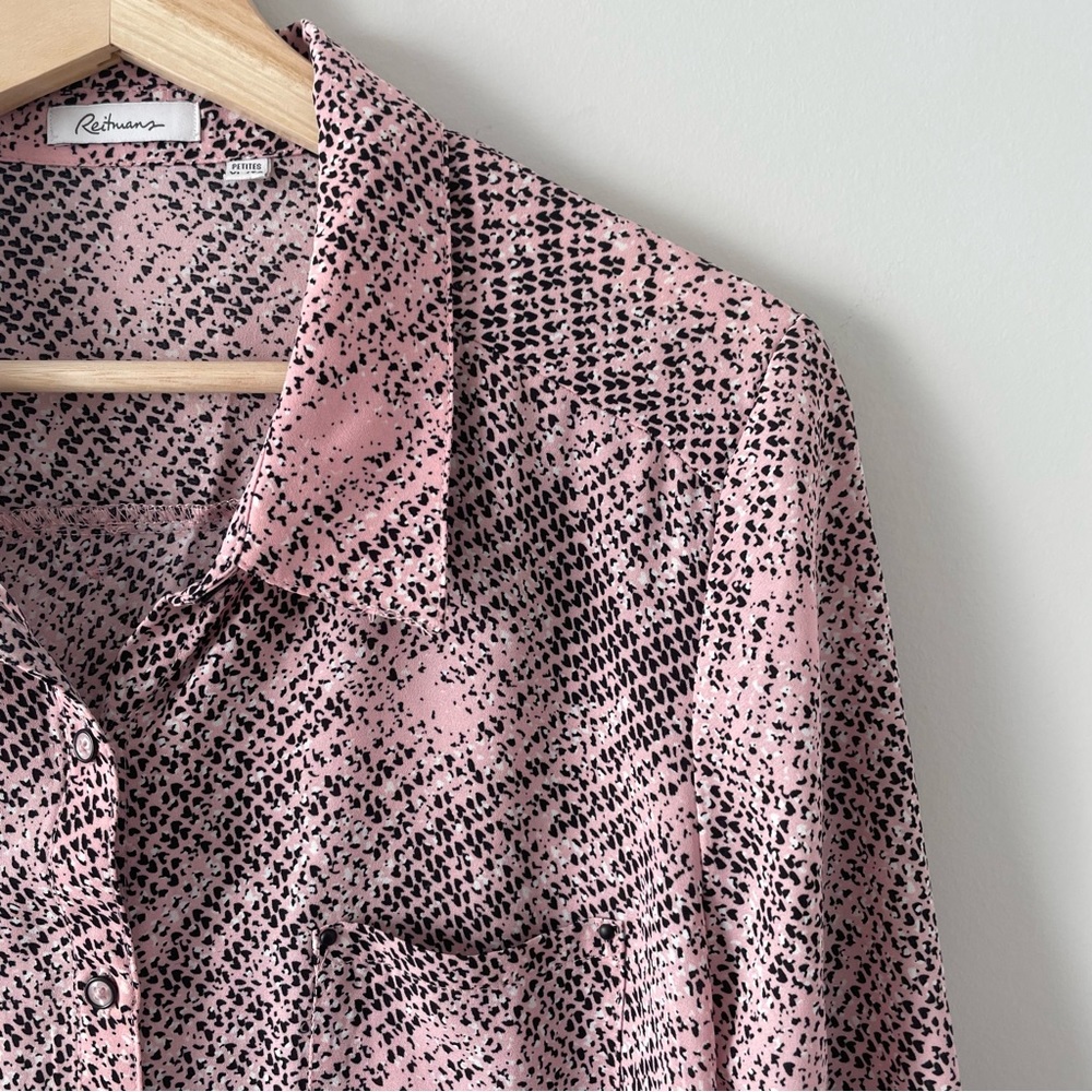 Pink Pattern Blouse - Picture 2 of 3